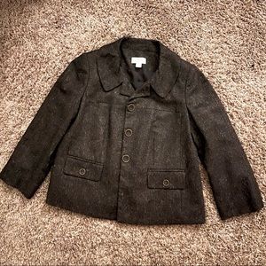Ann Taylor Loft Grey Speckled Jacket Size 4